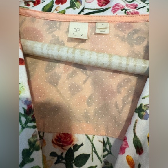 Anthropologie E by Eloise Sweet Dreams Floral Silky PJ Pajama Set - Picture 12 of 12